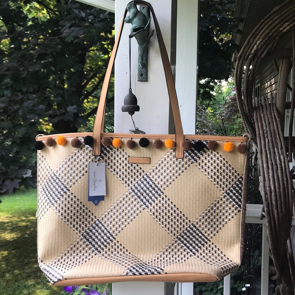 Vera Bradley Straw Beach Tote